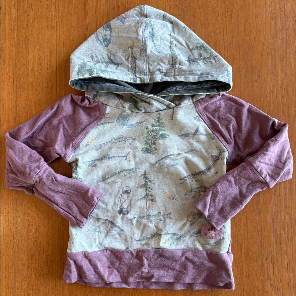 Wild Child Fishing/Outdoor Graphic Hoodie